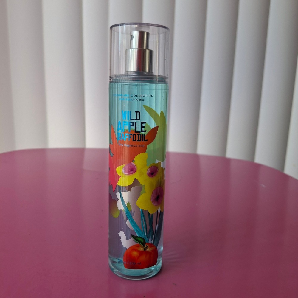 Bath & Body Works WILD APPLE DAFFODIL Fine Fragrance Mist 8 oz Discontinued